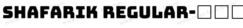 Shafarik Regular字体转换